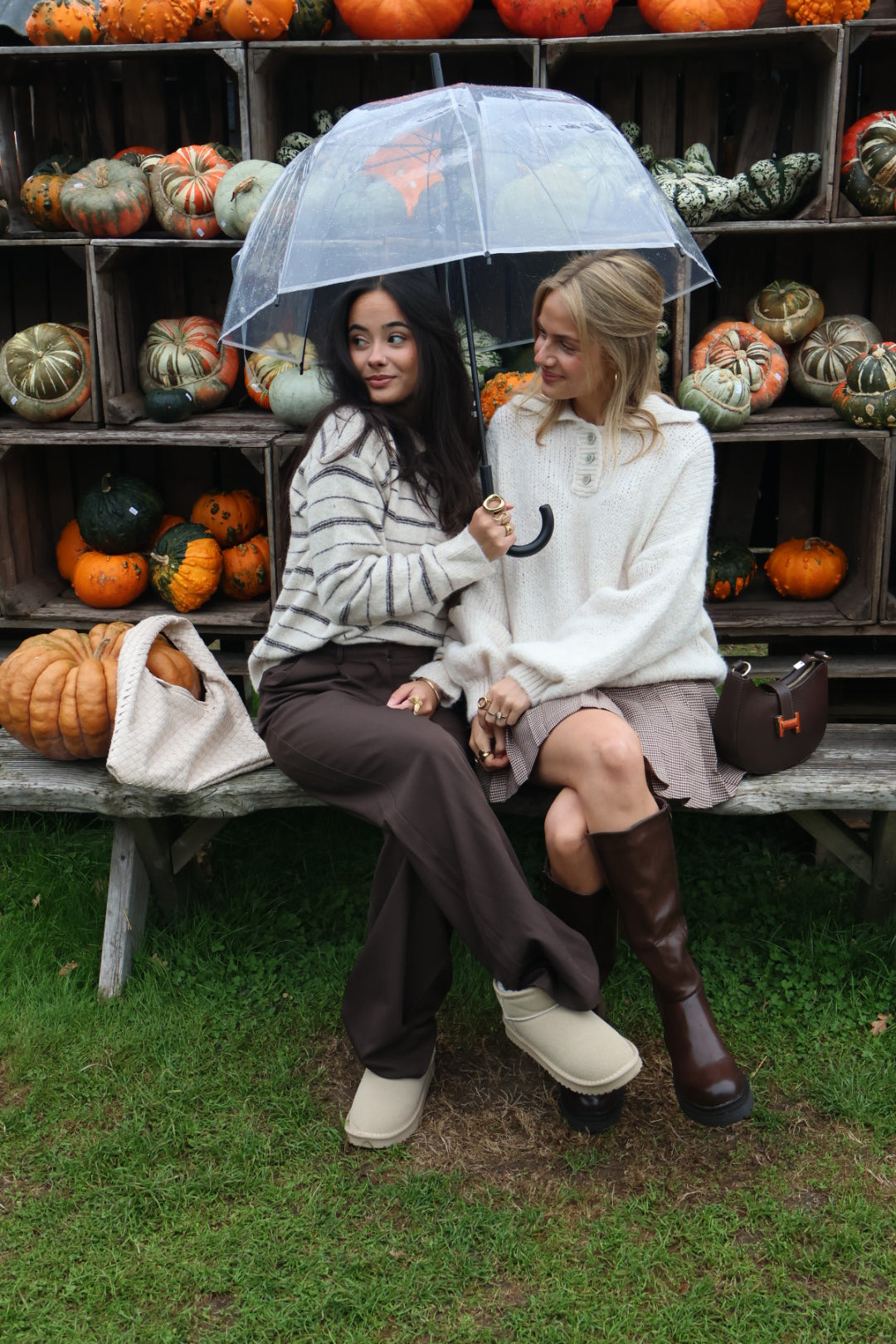 Cozy button knit - Creme
