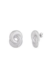 Infinty twist oorbellen- Silver