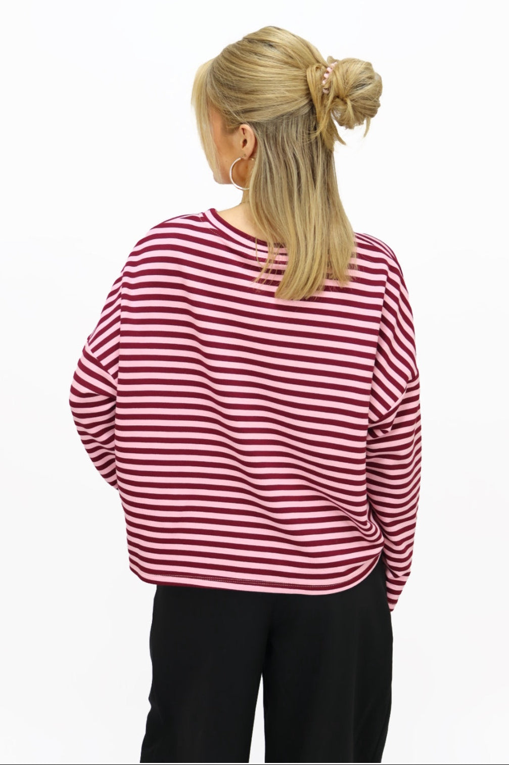 Jade longsleeve - Bordeaux/Pink