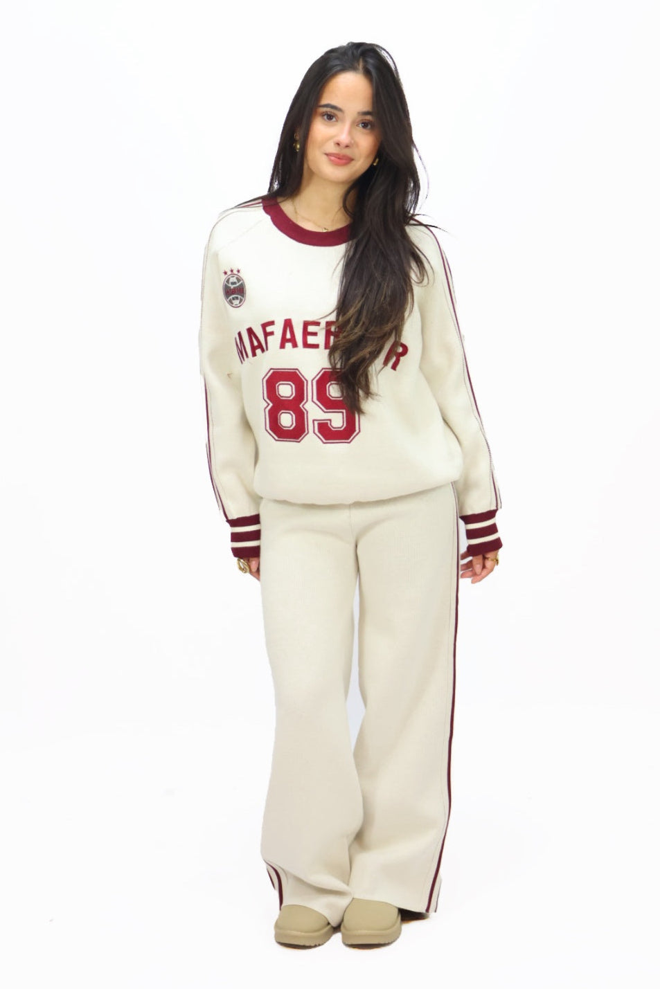 89 Set - Creme/Red