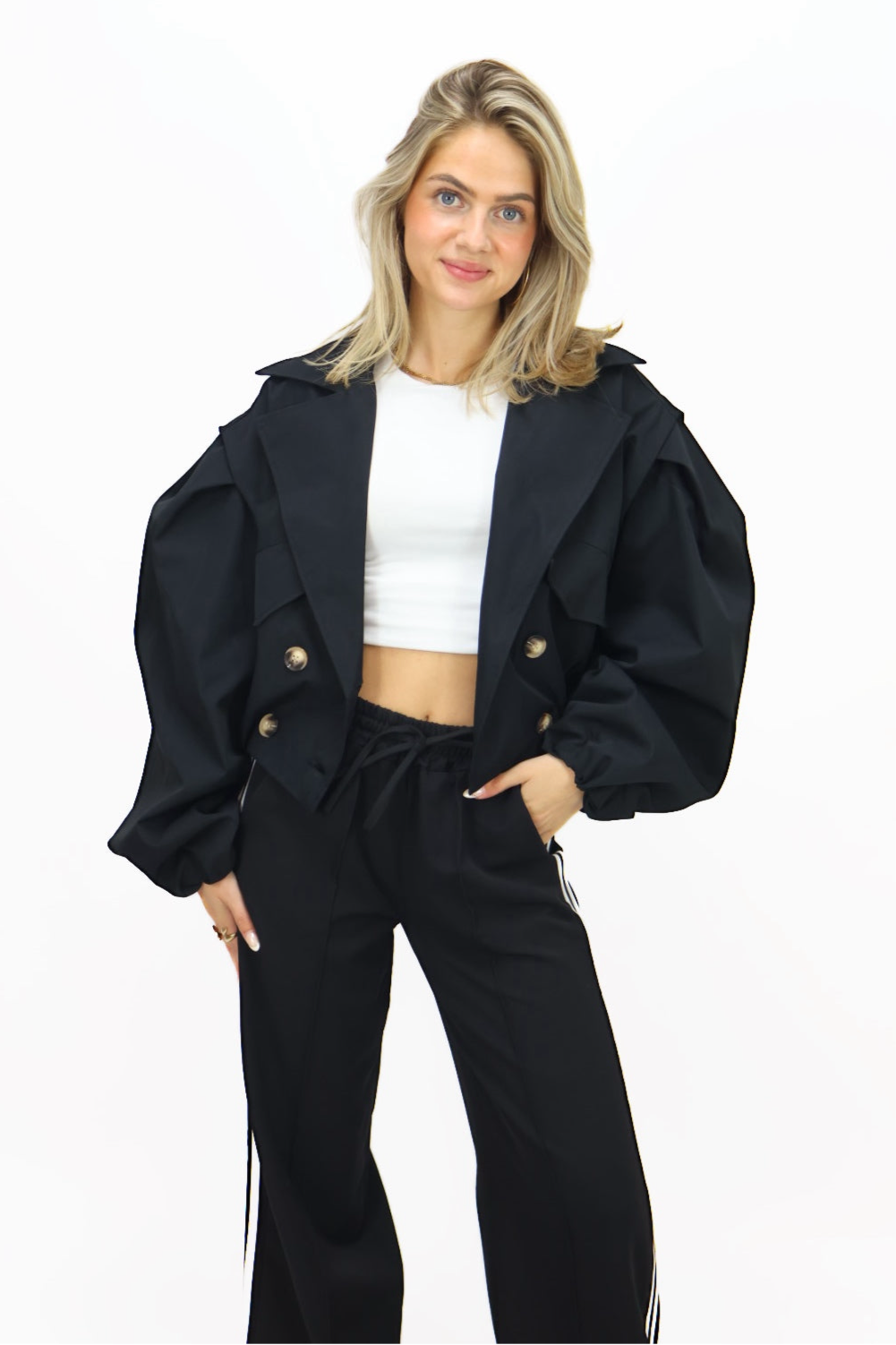 Balloon Trenchcoat - Black
