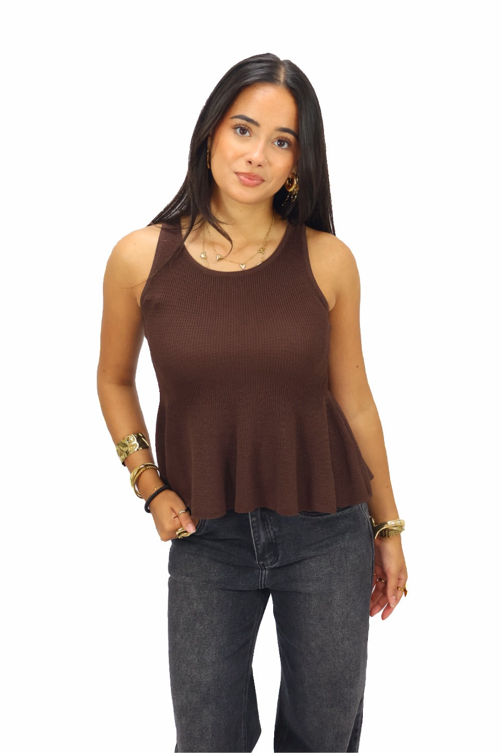 Benthe Top - Brown