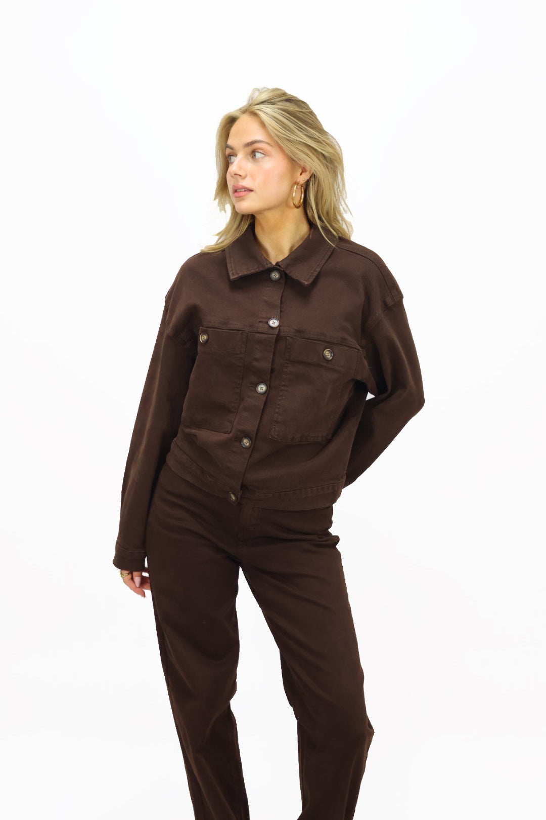 Jacky denim jacket - Brown