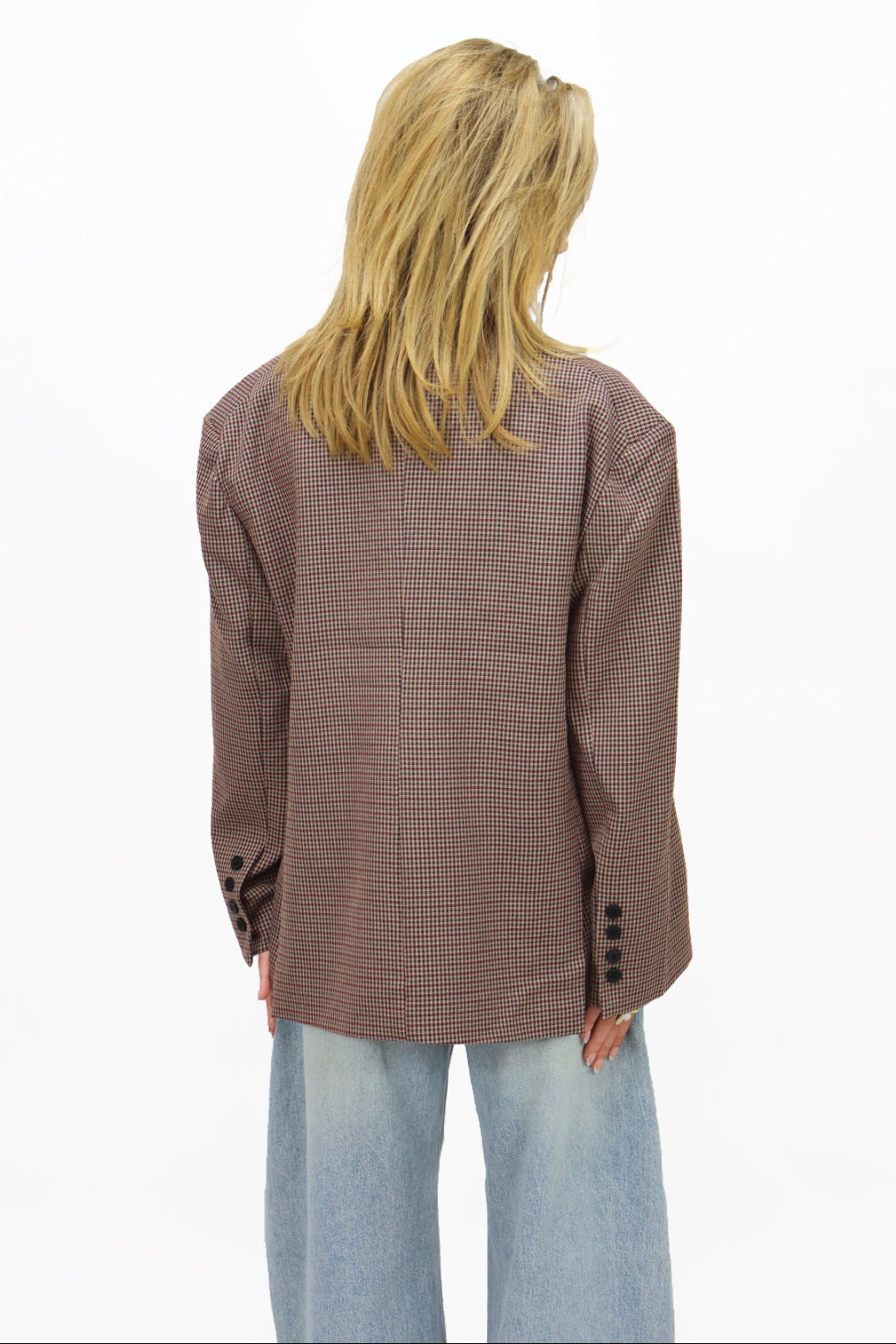 Nena blazer plaid - Bordeaux