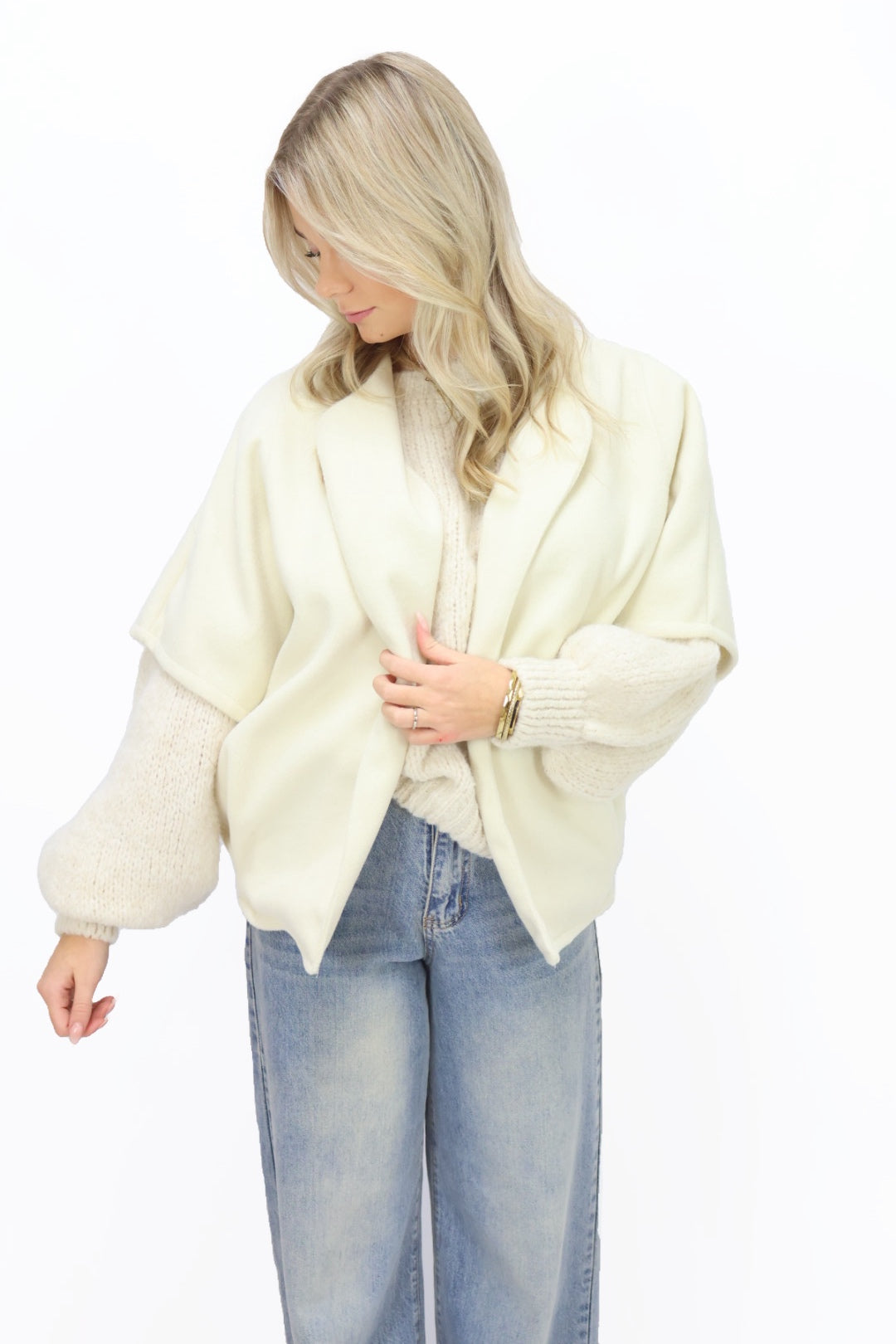 Flora cape Jacket - Creme