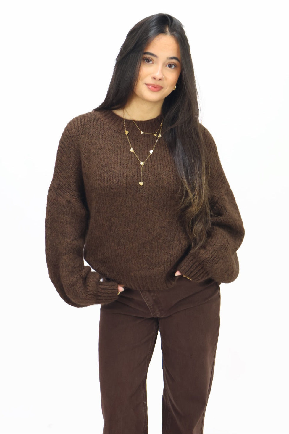 Get Comfy Knit - Chocolate Brown