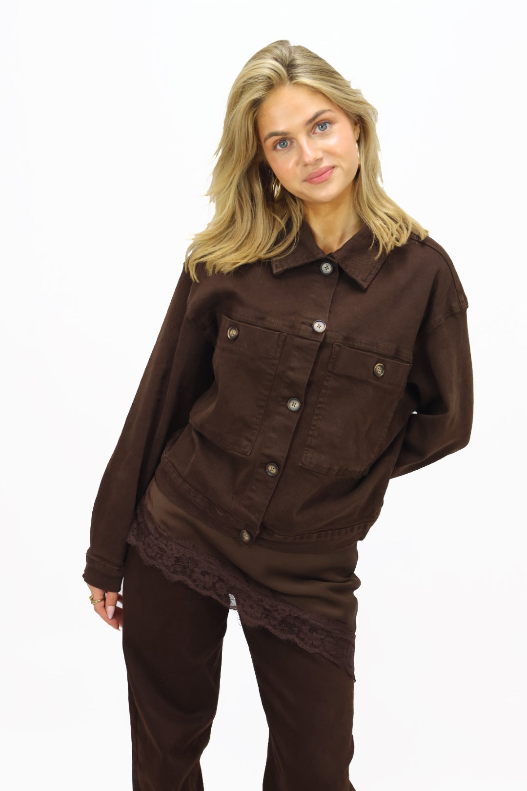 Jacky denim jacket - Brown