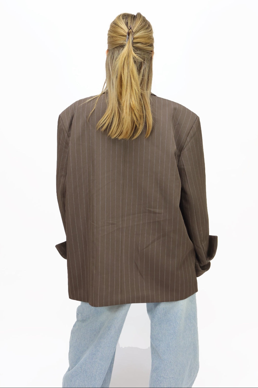 Teddy blazer striped - Brown