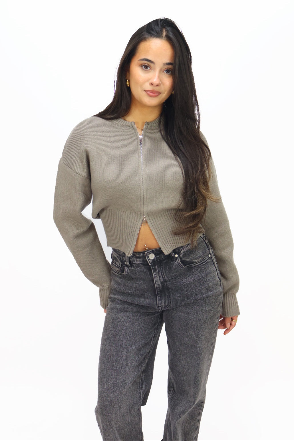 Mae Cardigan - Taupe