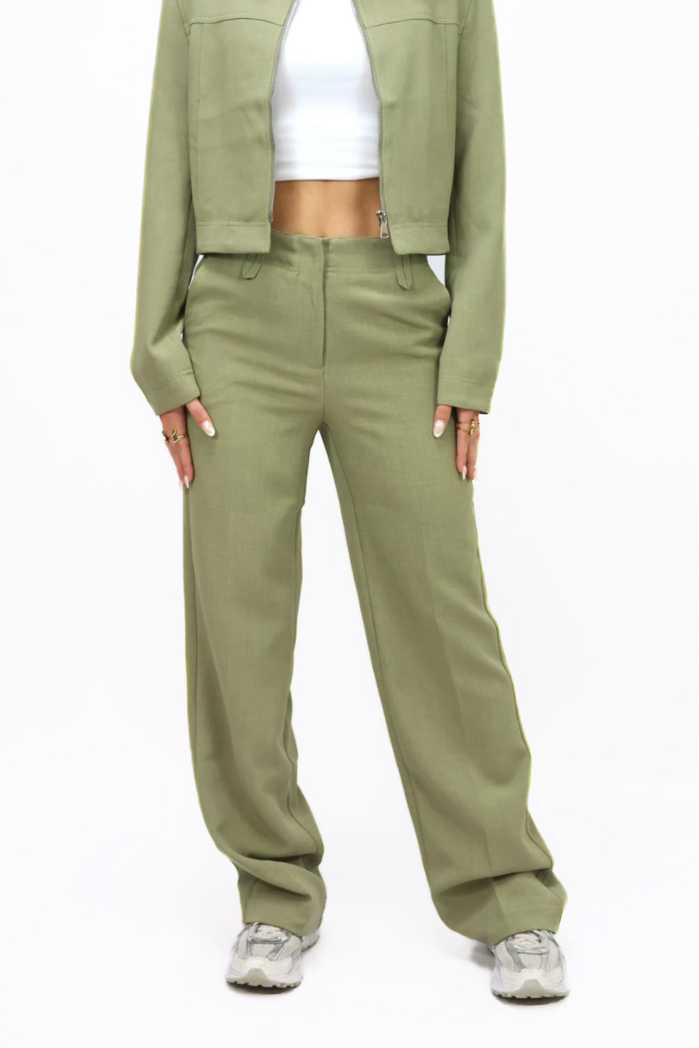 Rhea Pantalon - Sage Green