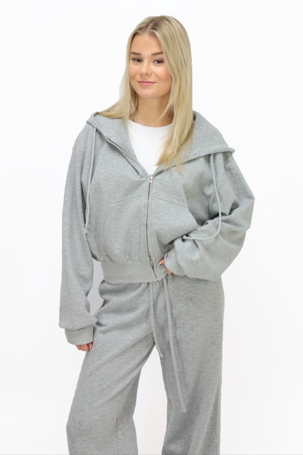 Nina zip vest - Grey