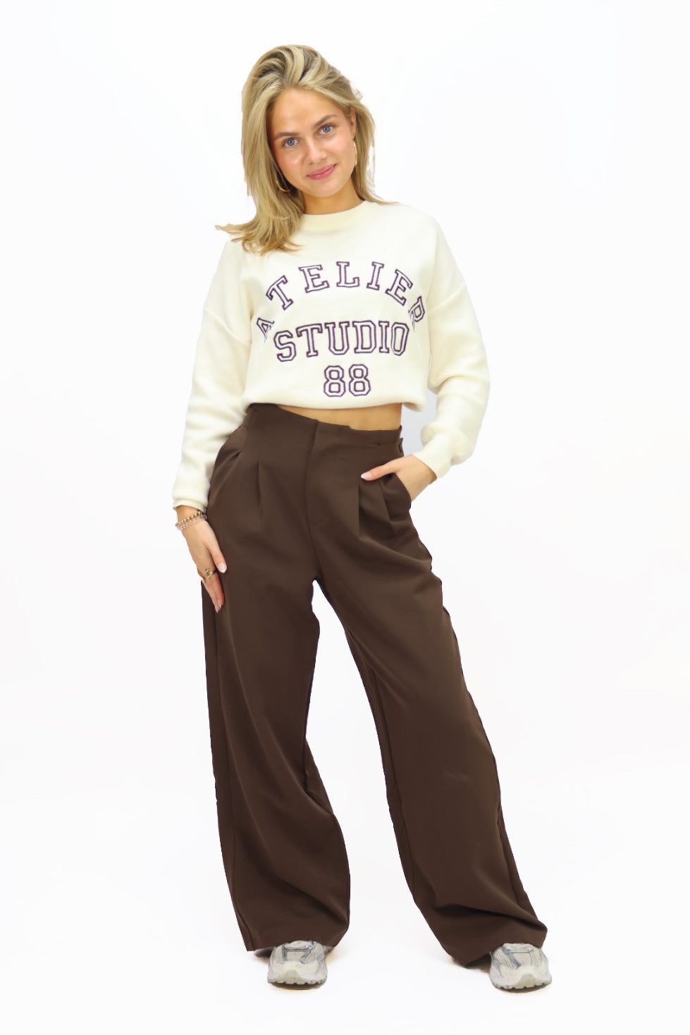 Dominique pantalon - Brown
