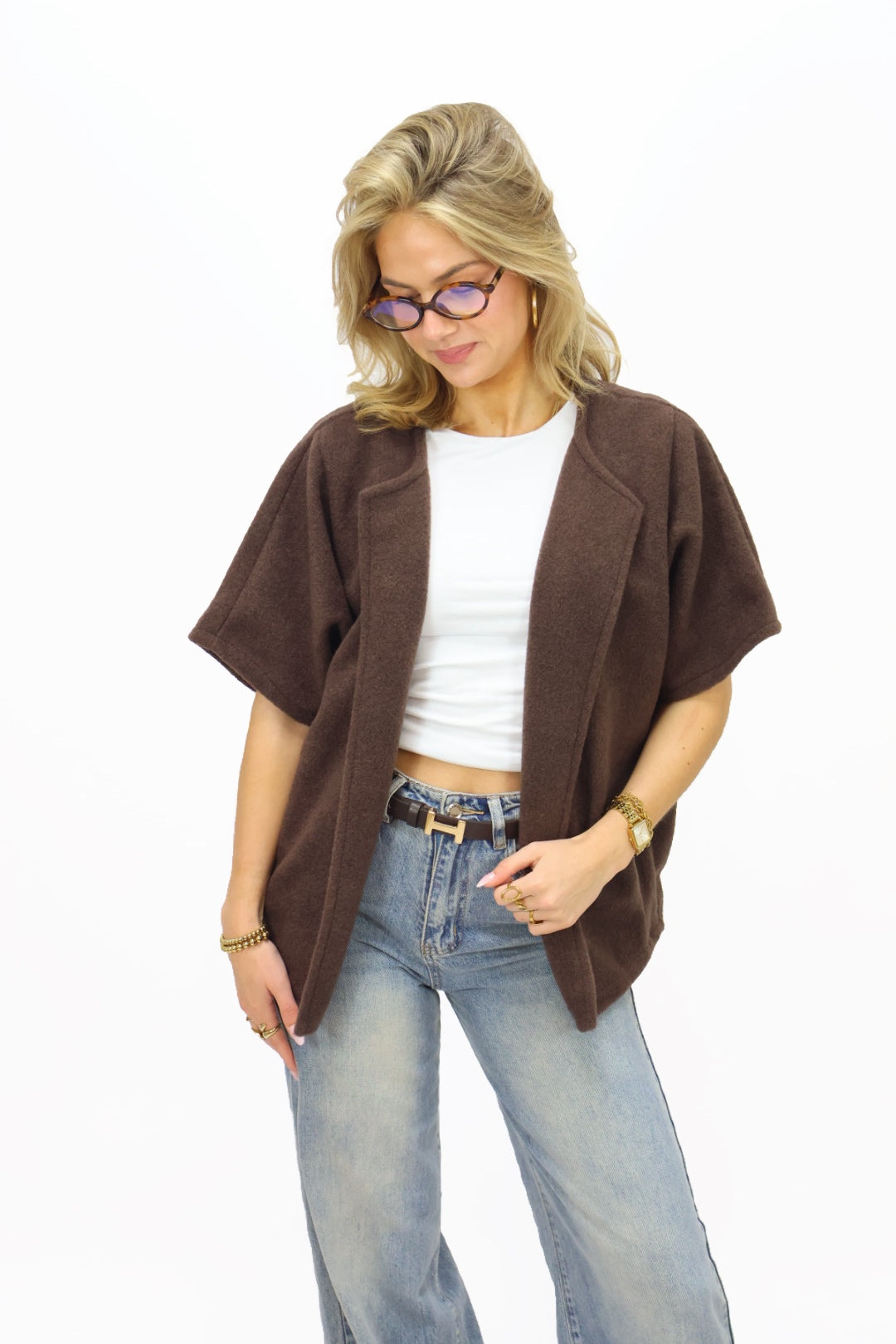 Flora cape Jacket - Brown