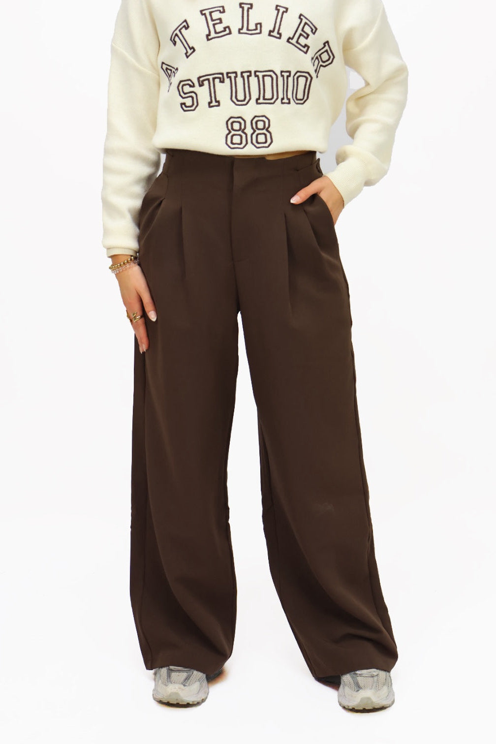 Dominique pantalon - Brown