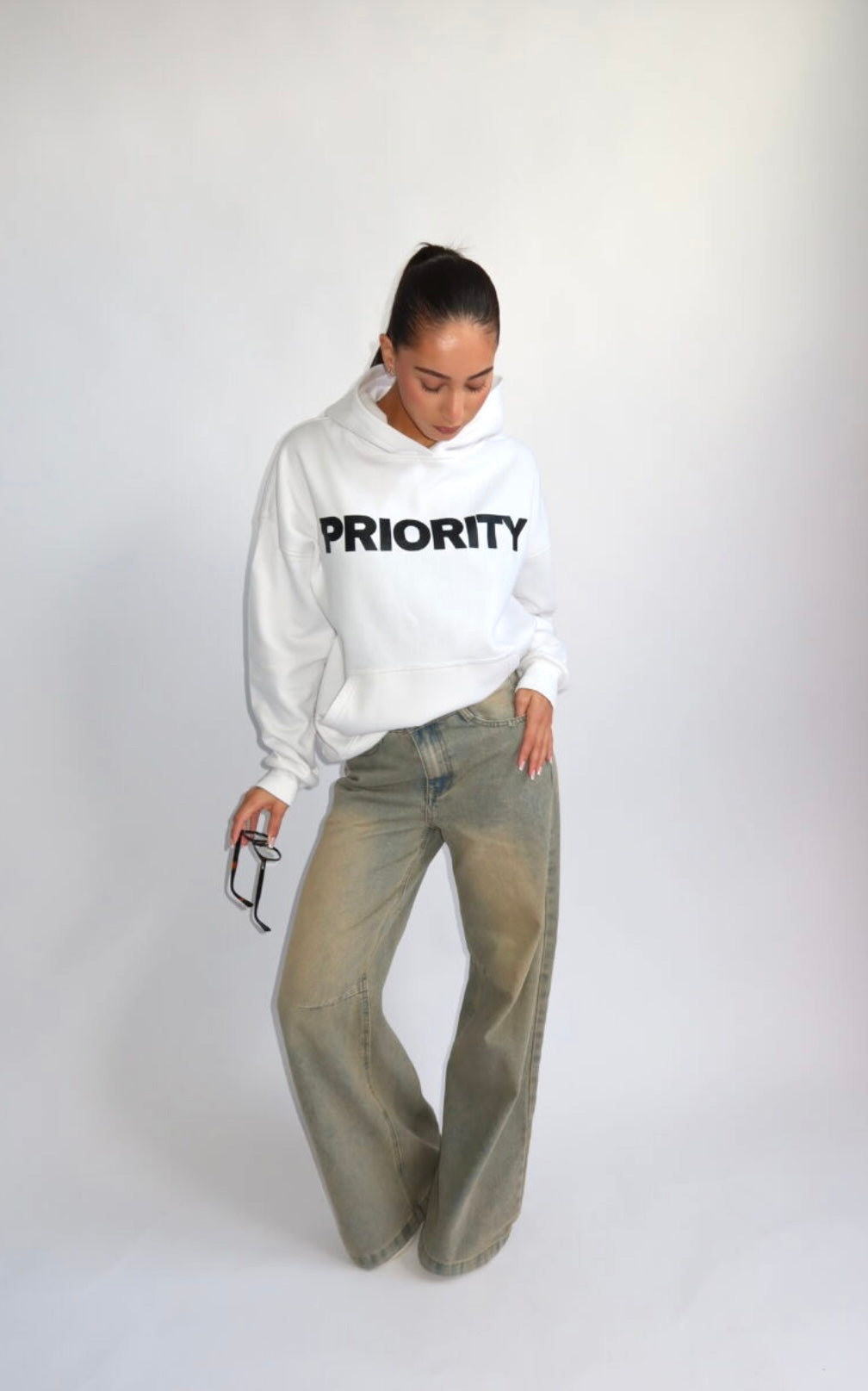 Priority Hoodie - White