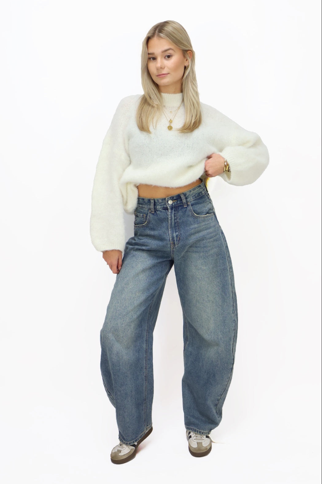 Carmen balloon jeans - blue