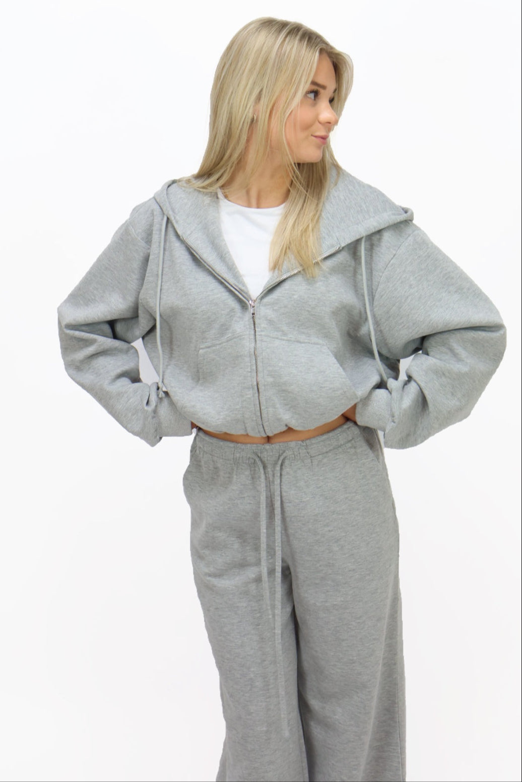 Nina zip vest - Grey