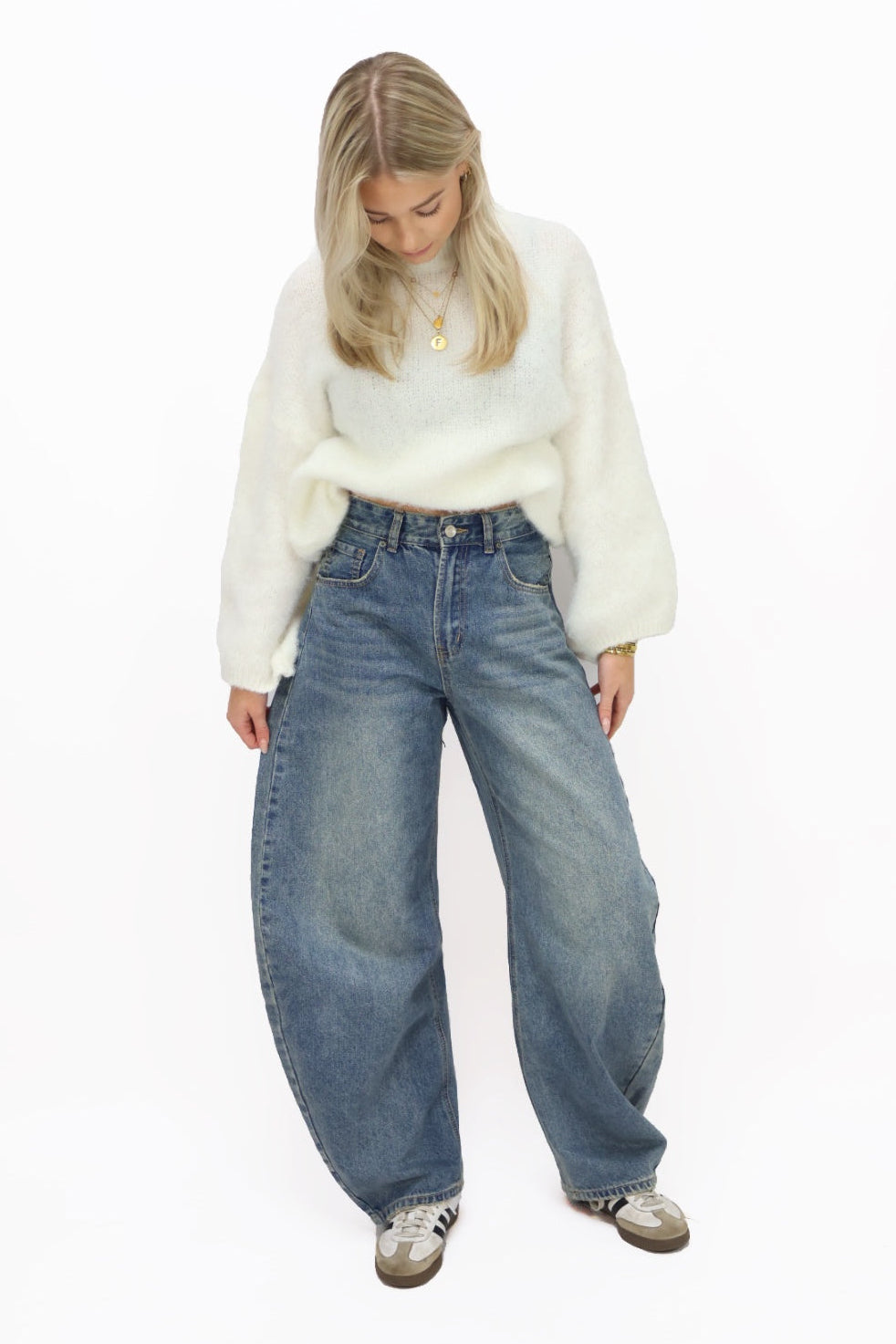 Carmen balloon jeans - blue