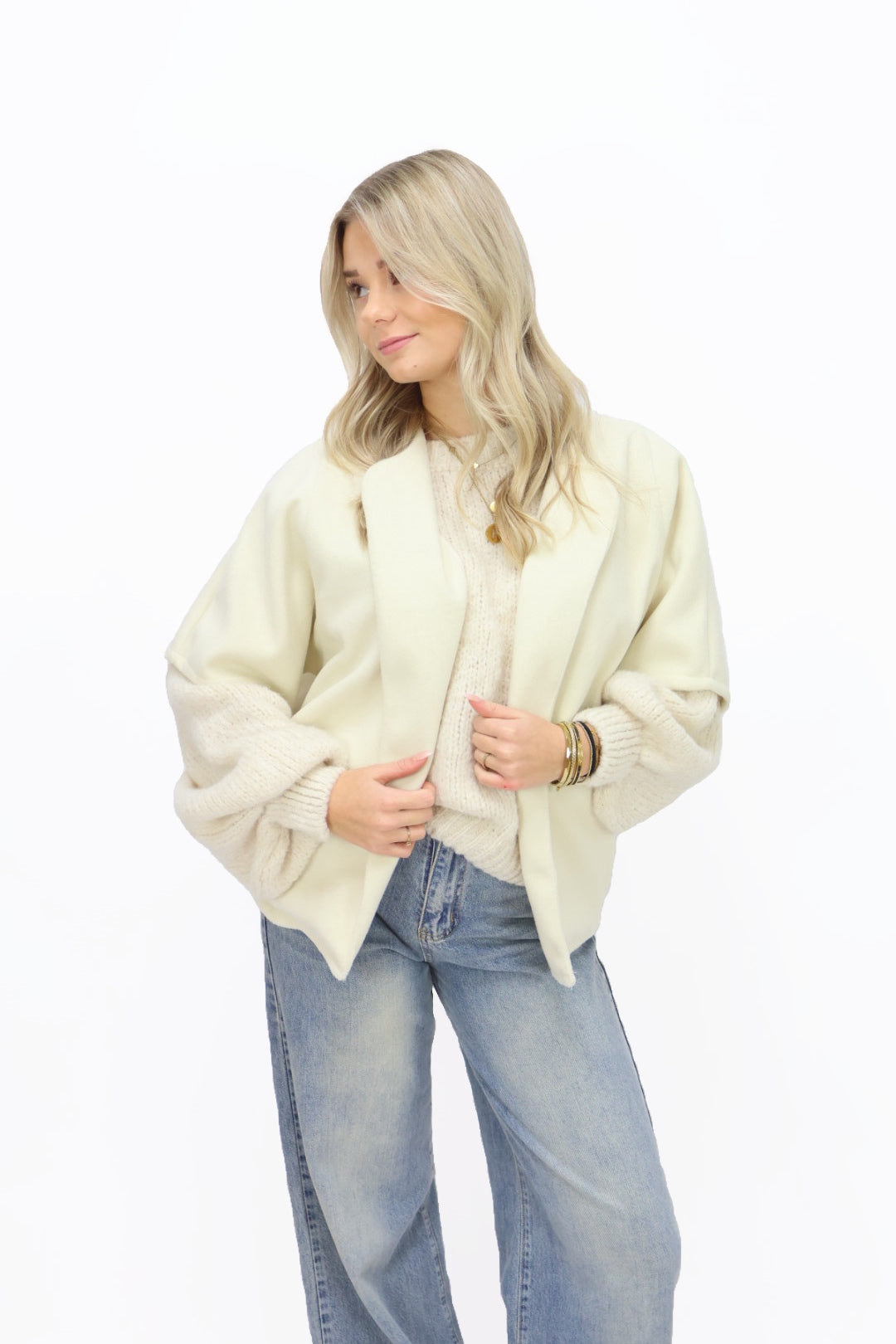 Flora cape Jacket - Creme