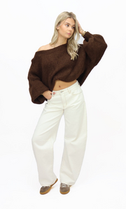 Macy balloon jeans - Creme