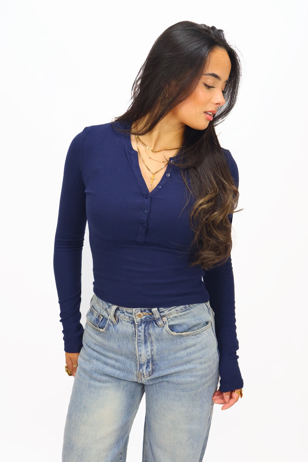 Lilly top - Navy