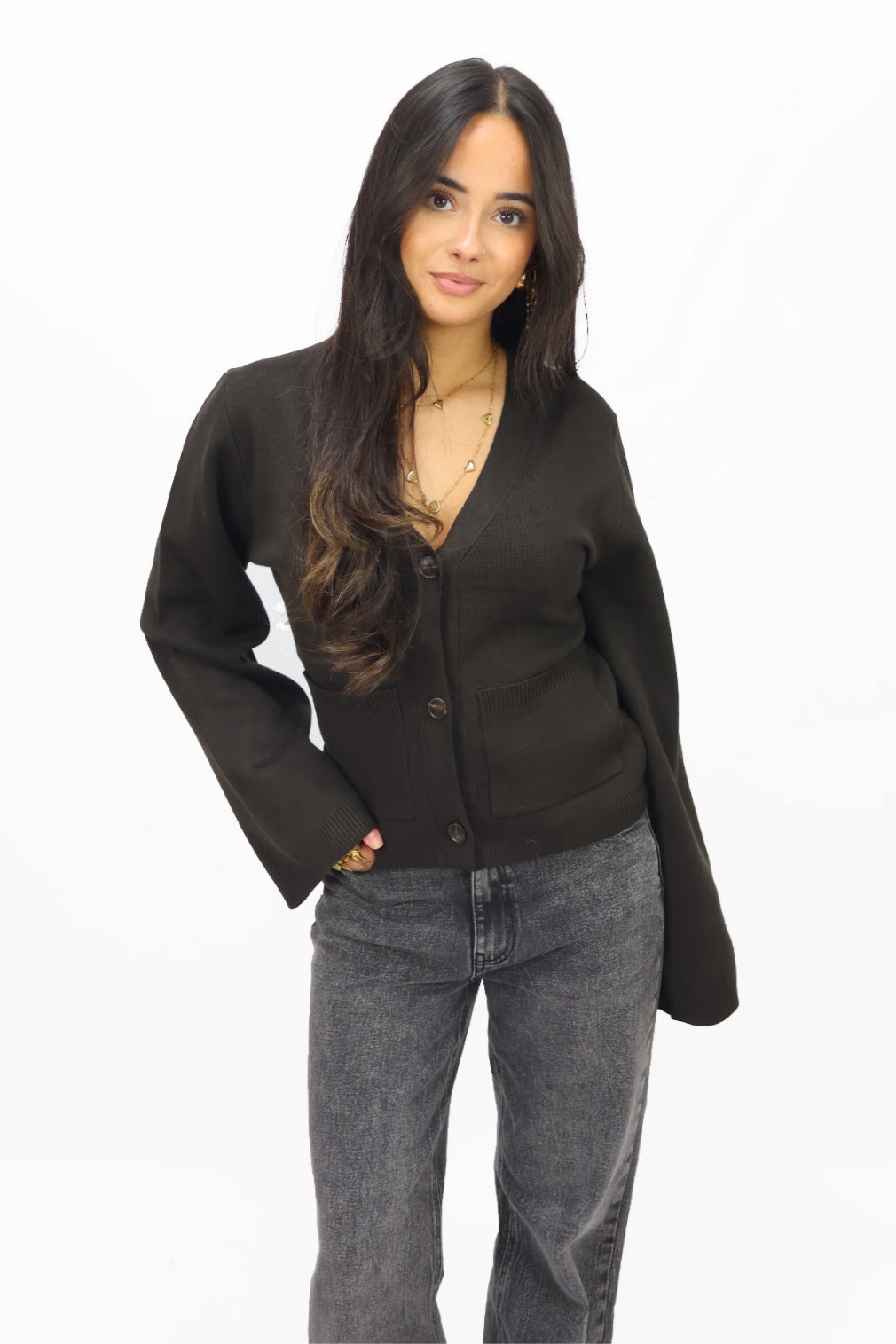 Sofie Cardigan - Deep Brown