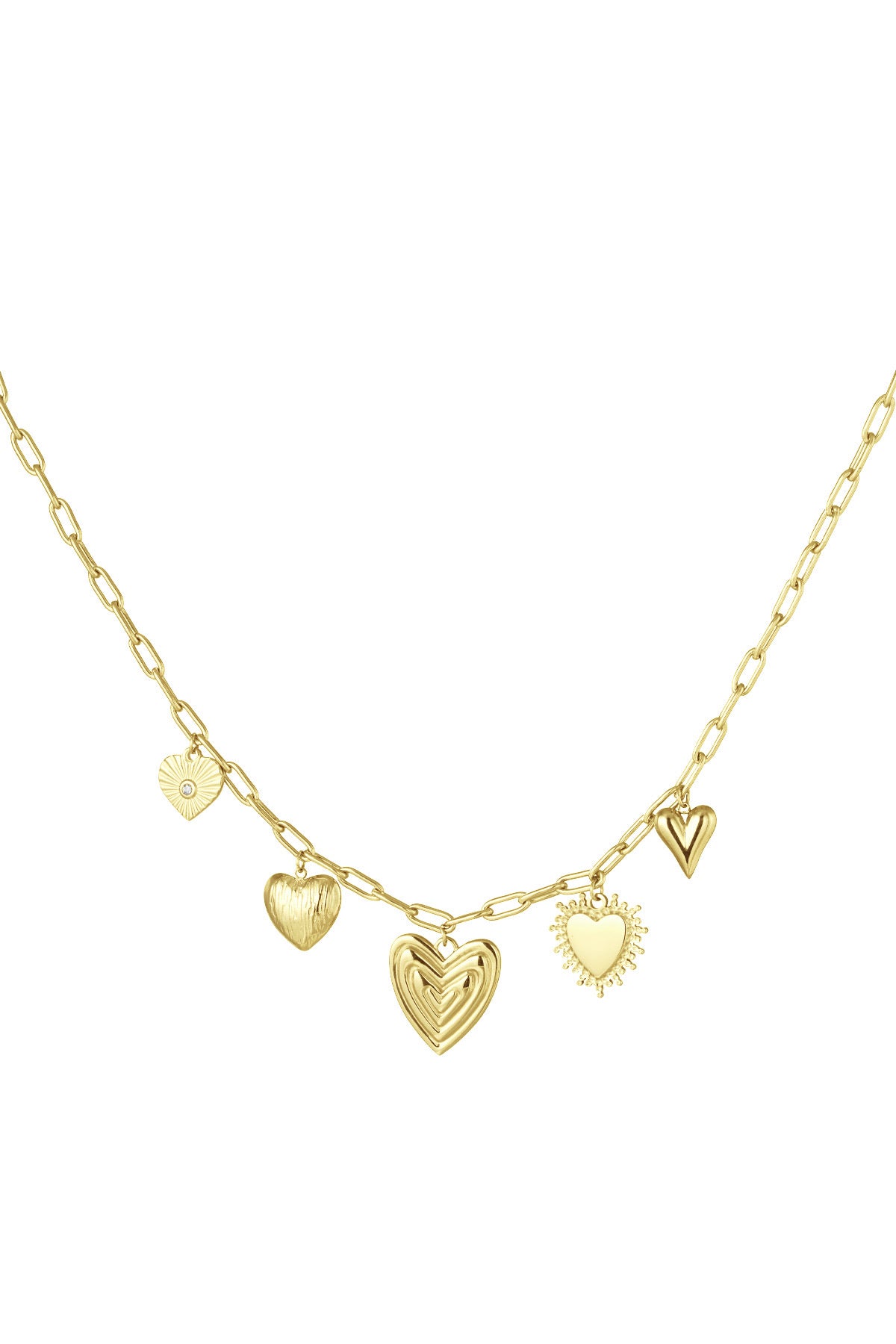 Hearts Charm Necklace
