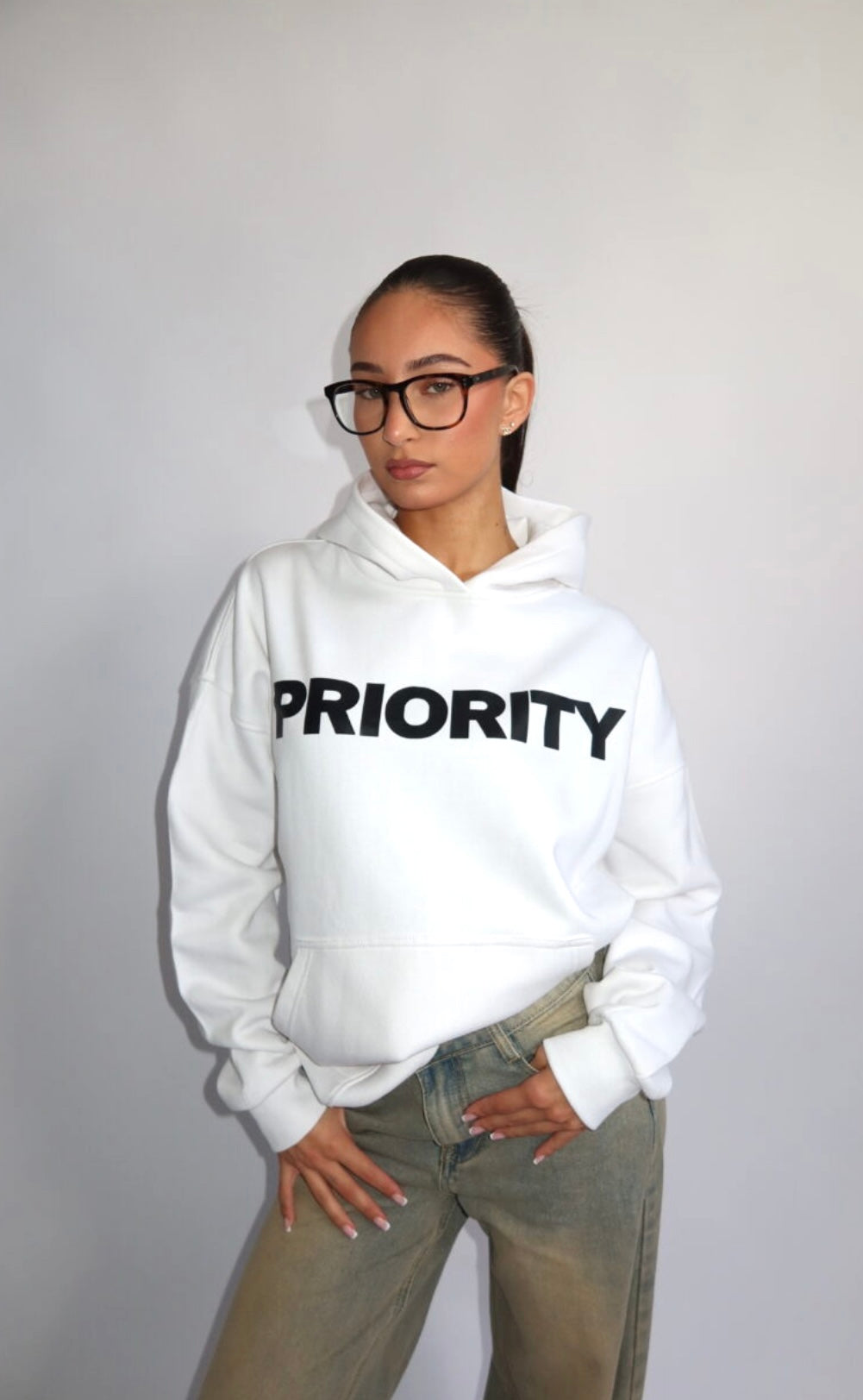 Priority Hoodie - White