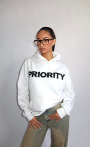 Priority Hoodie - White