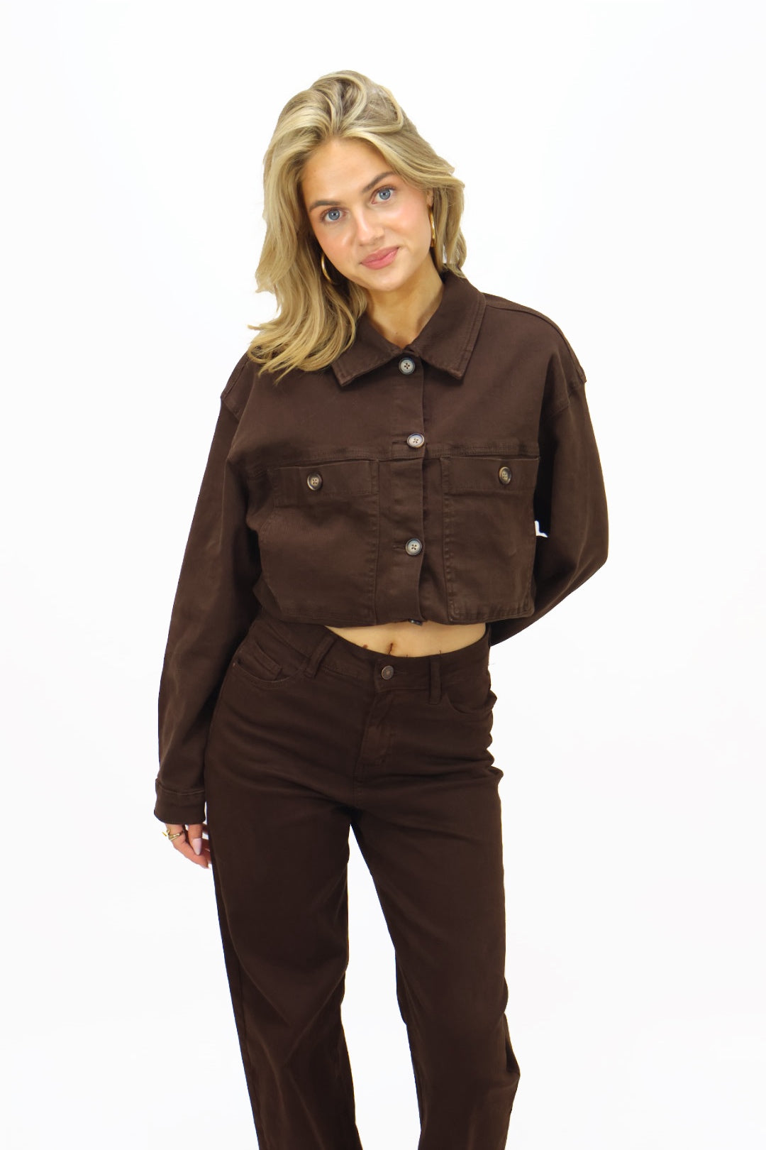 Jacky denim jacket - Brown