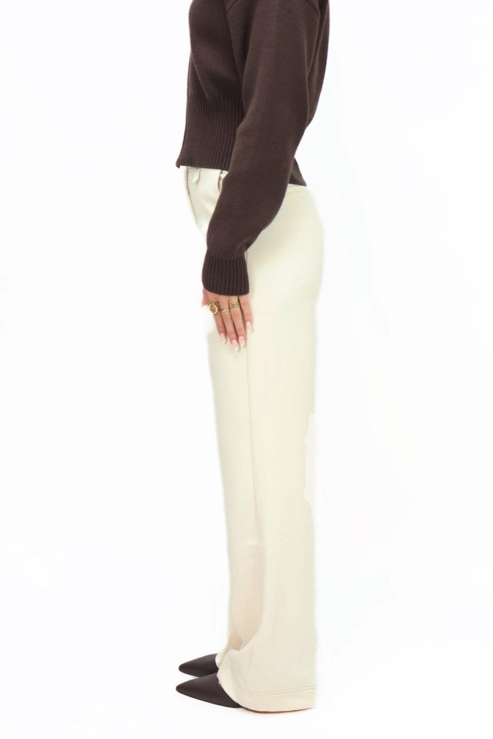 Rhea Pantalon - Creme