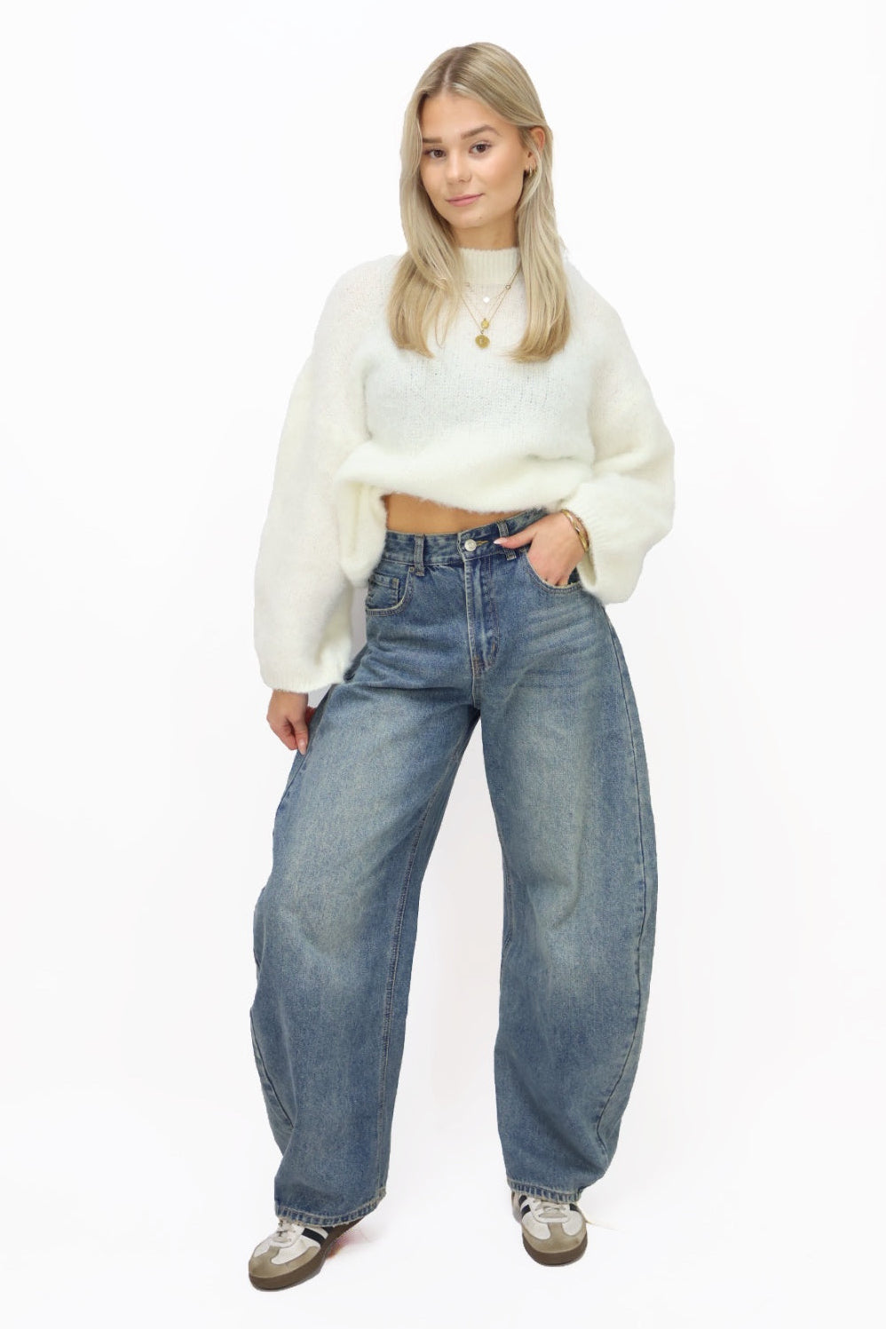 Carmen balloon jeans - blue