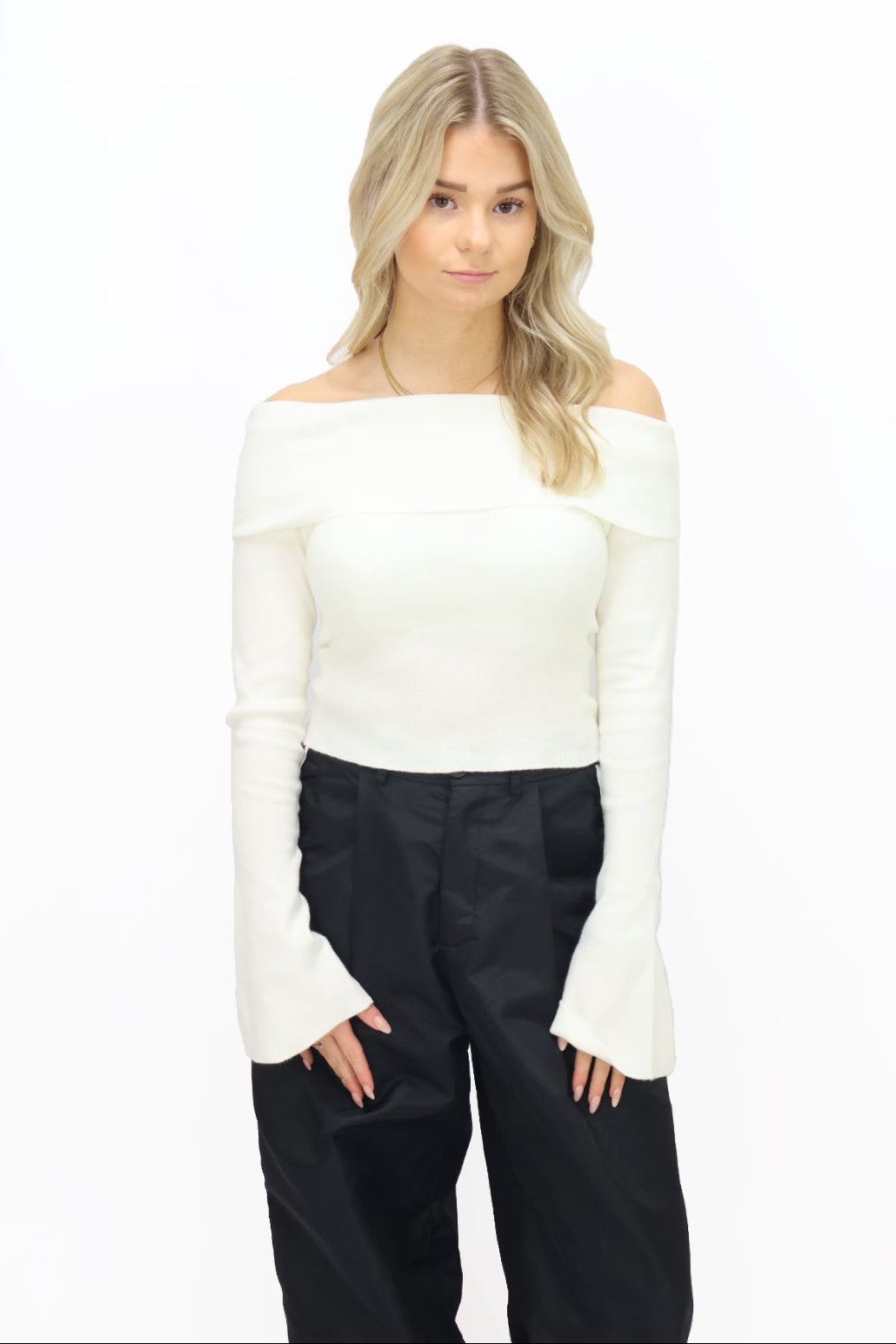 Mia off shoulder top  - White