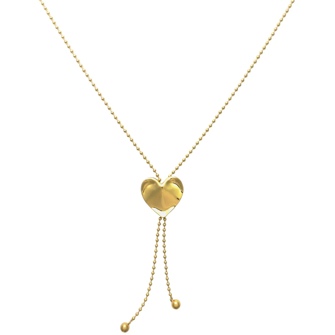 Long heart necklace