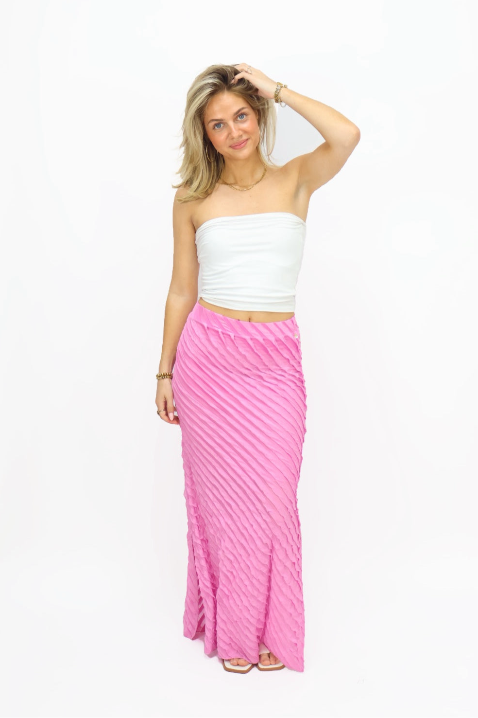 Guusje Skirt Long (Ambika) - Pink