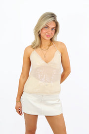 Ibiza halter Top - Beige