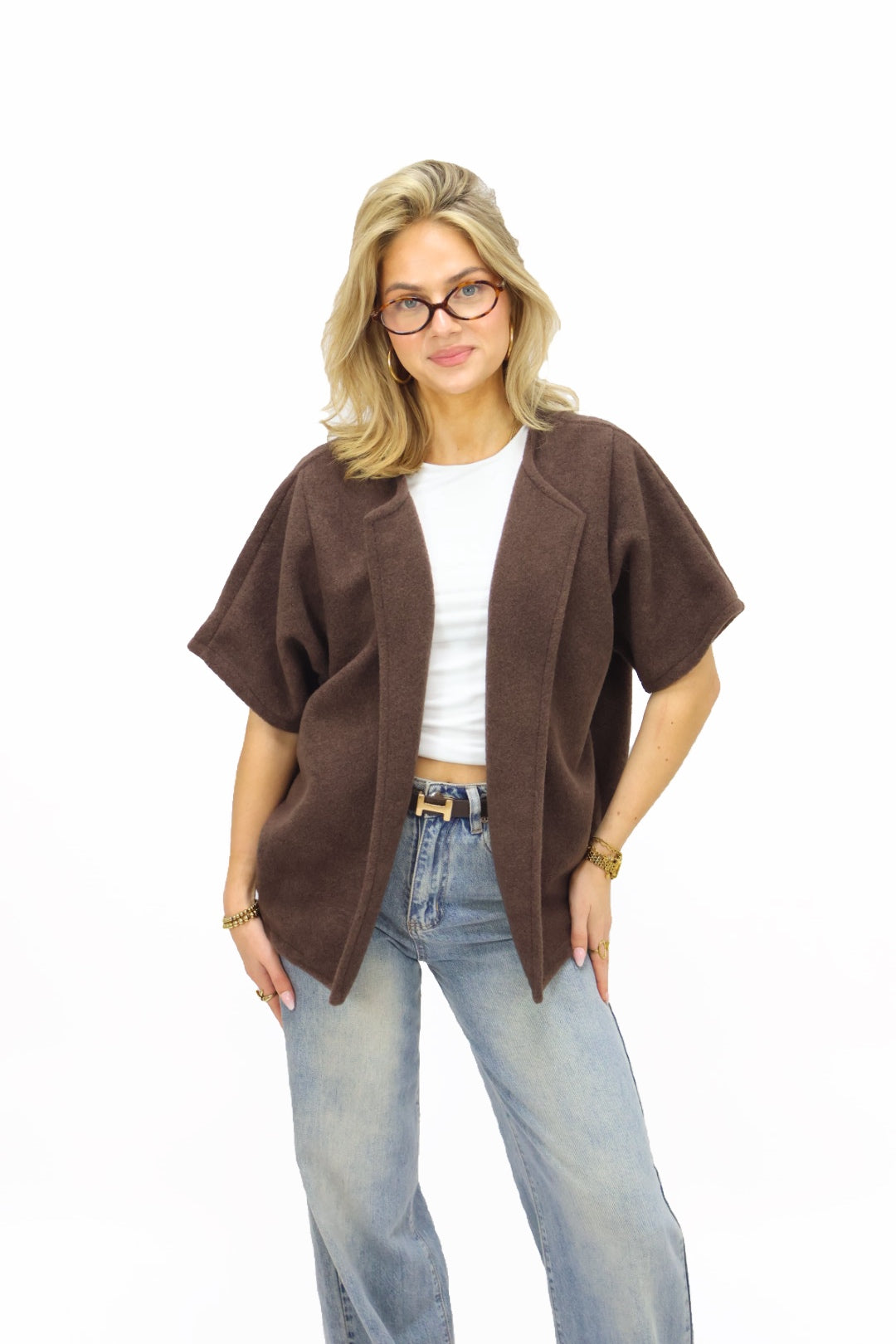 Flora cape Jacket - Brown