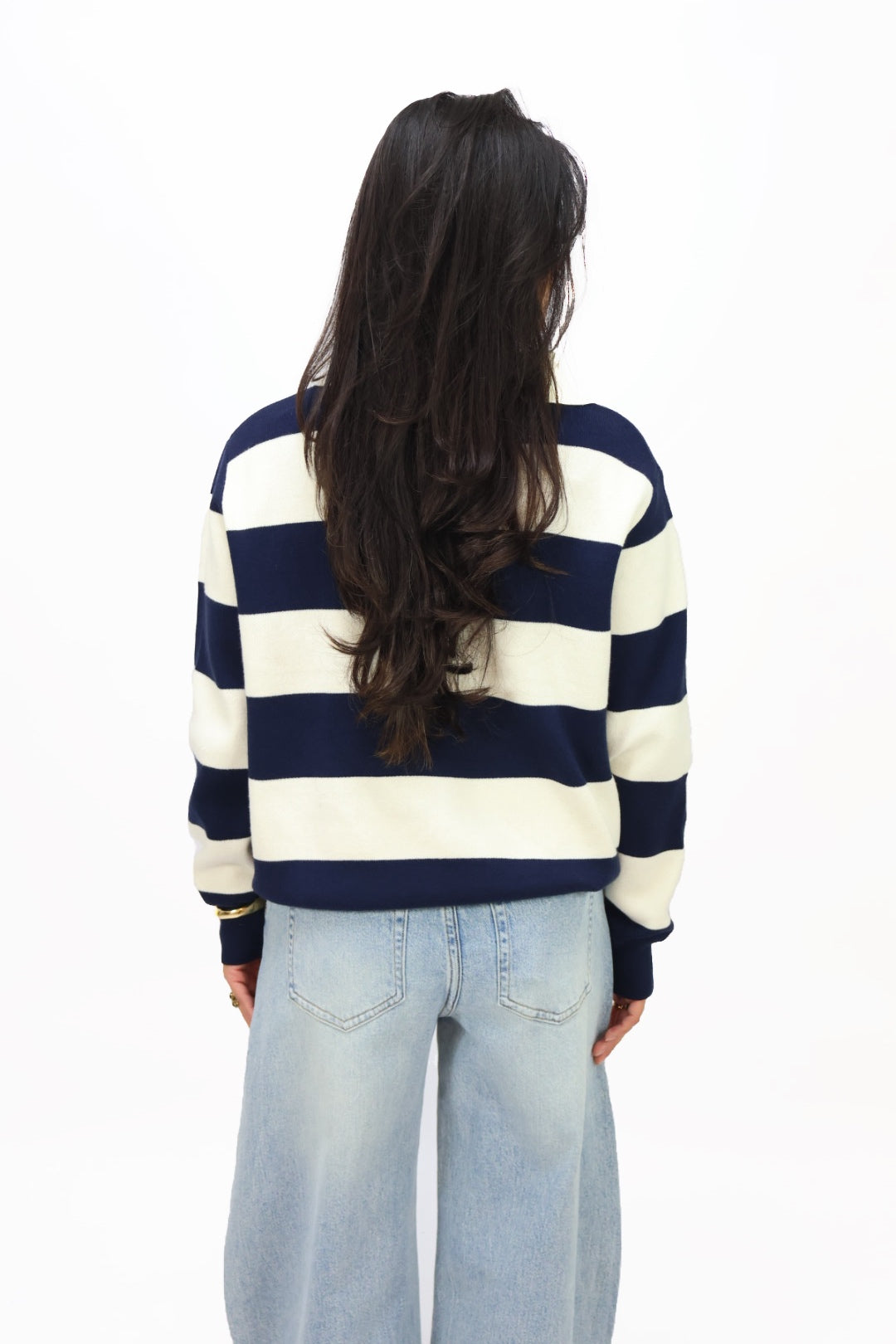 New york sweater - Creme/Navy