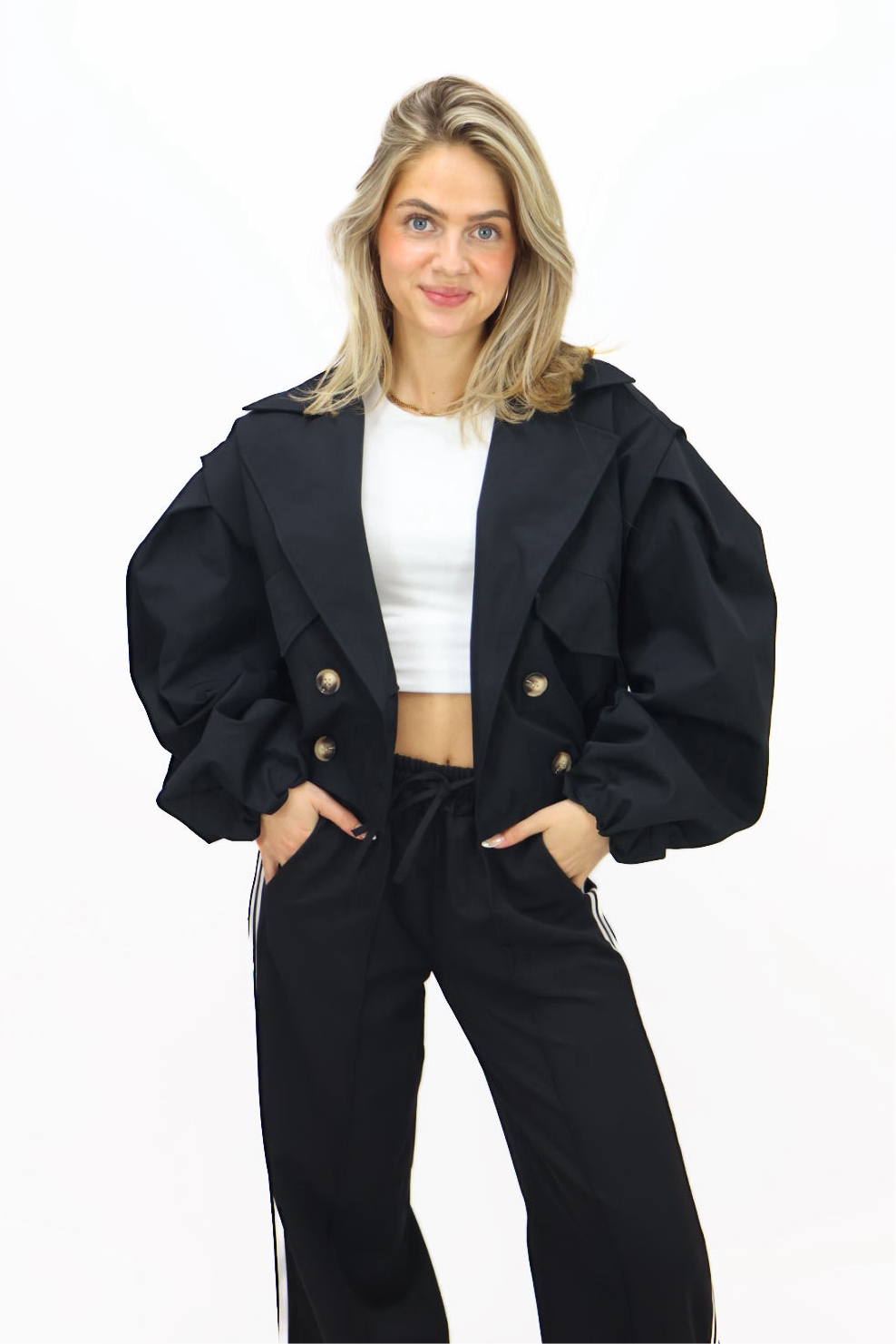 Balloon Trenchcoat - Black