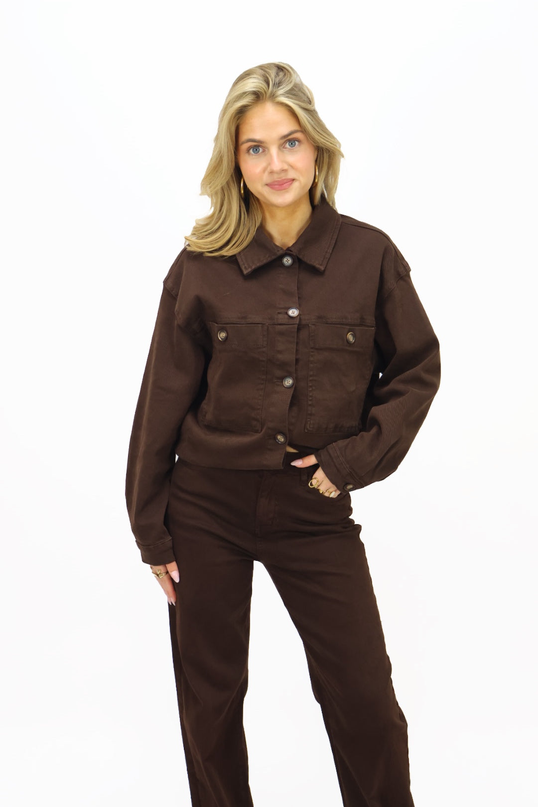 Jacky denim jacket - Brown