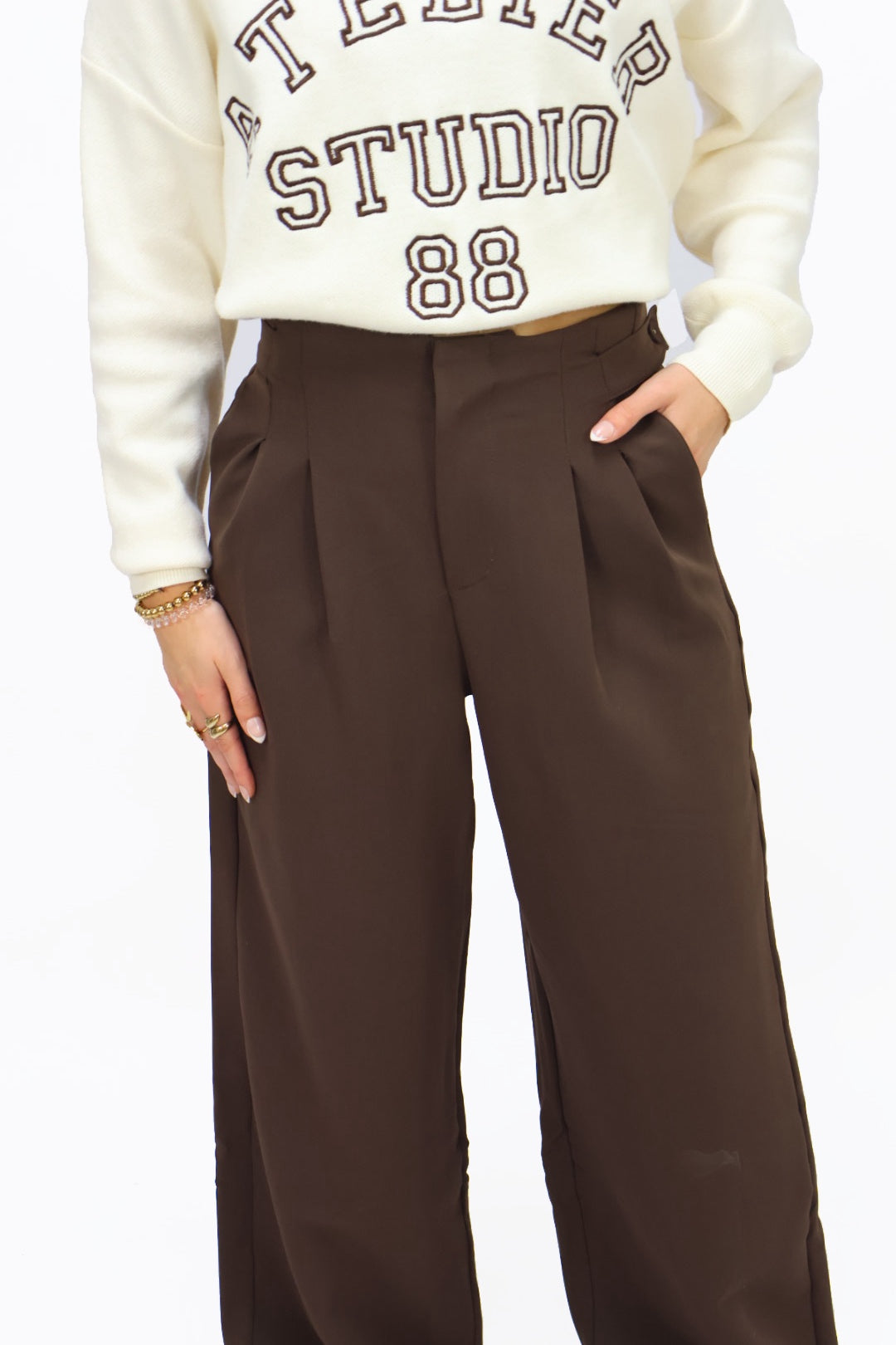 Dominique pantalon - Brown