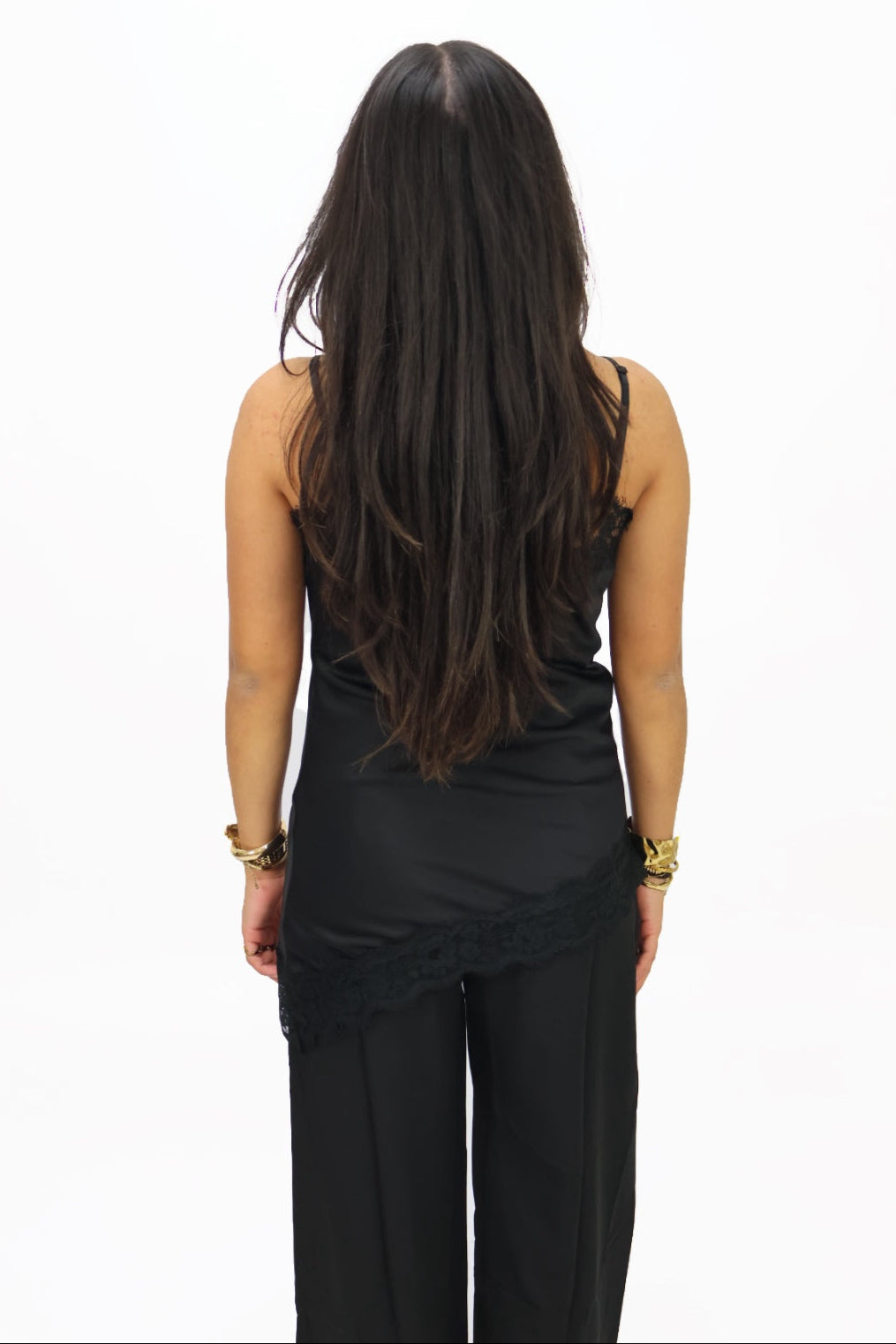 Satin top - Black