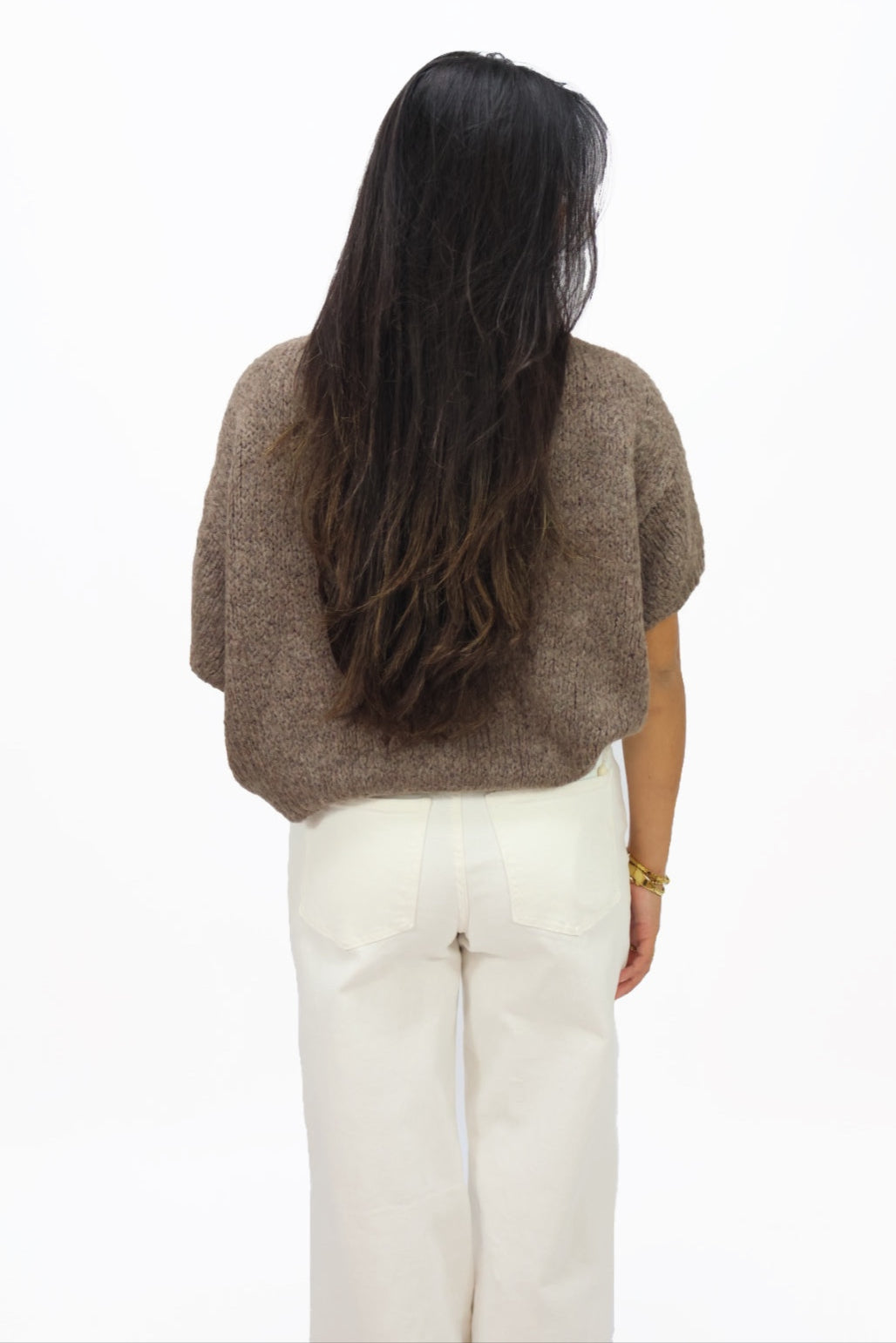 Get Comfy Knit korte mouw - Brown