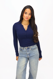 Lilly top - Navy