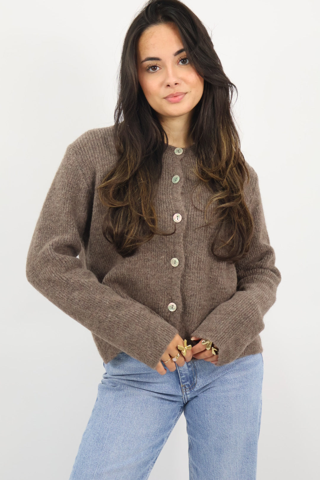 Lieve Knit Vest - Brown