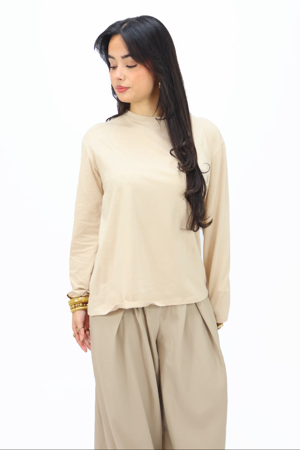 Basic Longsleeve - Beige