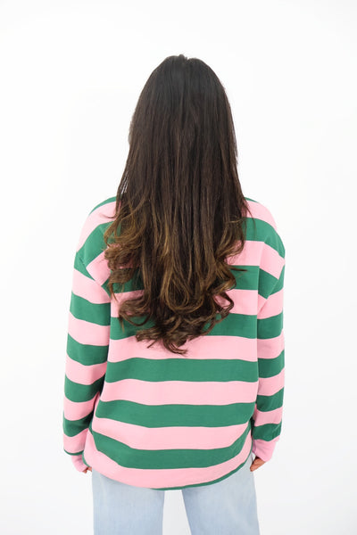 Malou polo - Green/Pink