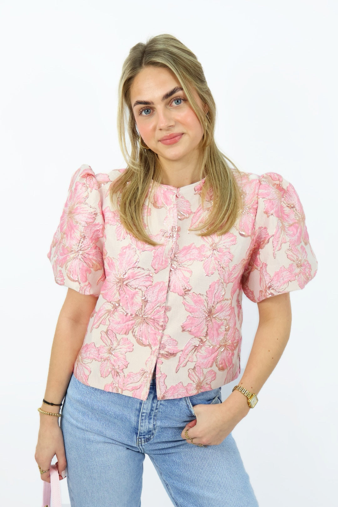 Luca Top print - pink