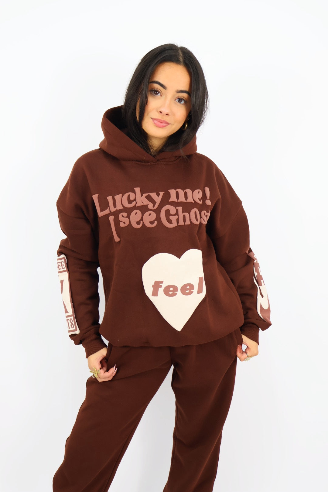 Lucky Me Hoodie - Chocolate Brown