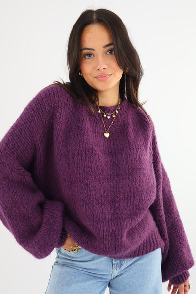 Get Comfy Knit - Deep purple